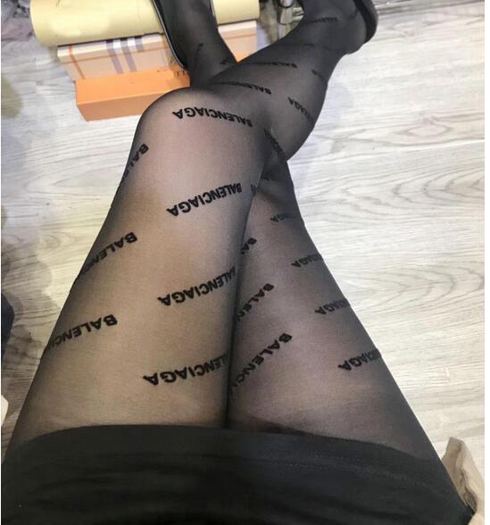 Hot Ladies Designer Silk Stockings Brand Socks Sexy Womens Hosiery Fashion Causal Stockings Sexy Transparent Grid Stockings Female Hosiery