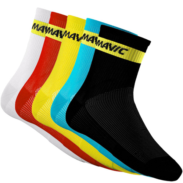 4 Pairs/Lot MAVIC Compression Cycling Socks Sport Road Bicycle Outdoor Sports MTB Racing Bike Cycling Socks