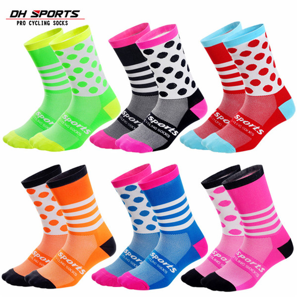 DH SPORTS Mountain Bike Cycling Socks Breathable Wear-resistant Bike Socks Men Women Sports Running Racing Road Bicycle