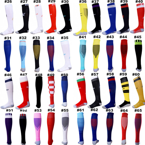 wholesale 2018 soccer socks pro fessional club football socks towel antiskid sock Belgium germany Colombia Mexico Training Socks