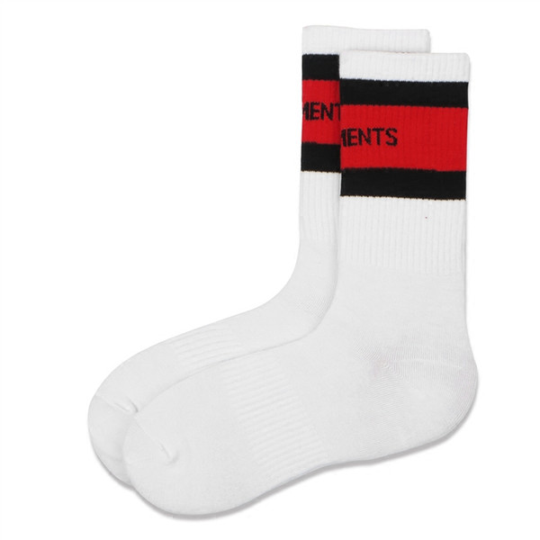 2018 new vetements letter printing sports socks men's and women's cotton socks stockings high quality brand new