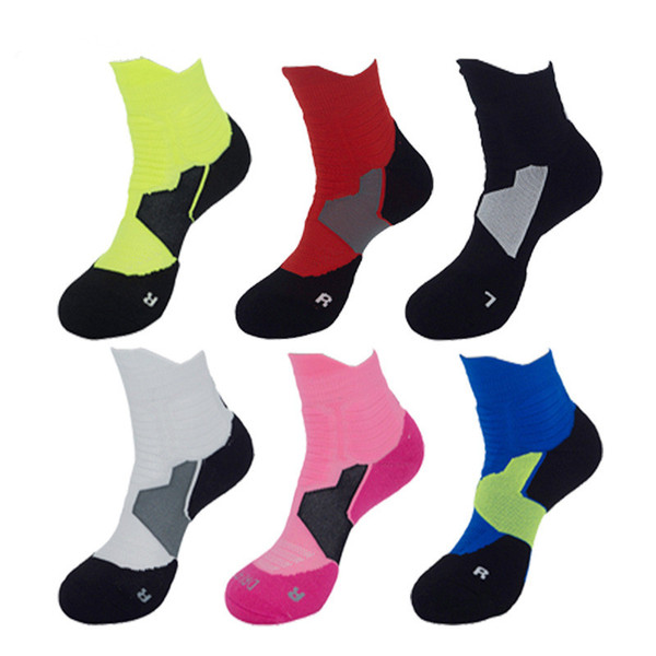 High Quality Ventilation Men Outdoor Sports Elite Basketball Socks Men Cycling Socks Compression Cotton Towel Bottom Men's socks