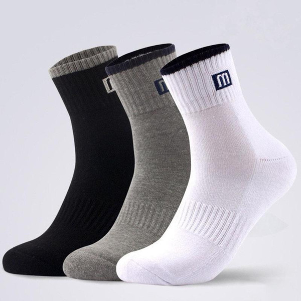 1 Pair Men's Sport Socks For Men Cotton Brand Crew Autumn Winter Breathable Basketball Sport Socks Football NYY1013