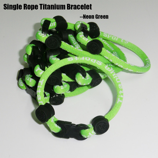 Titanium style single woven rope bracelet