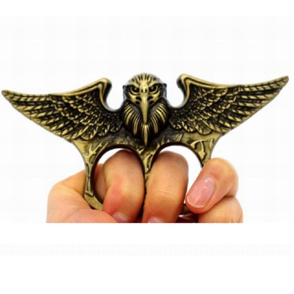 Hot sales Stainless steel portable multifunctional four finger outdoor self-protective eagle ring