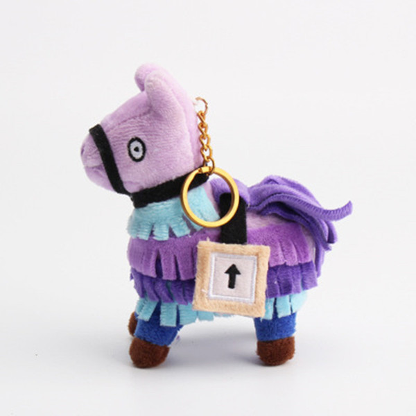 10CM Keychain Plush Dolls Stash Llama Figure Game Soft Stuffed Horse Animal Cartoon Toys Action Figure Toys Kids Gift Pendant