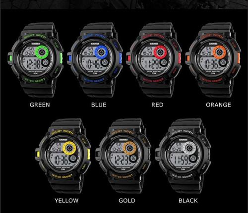 2018 Outdoor sports climbing waterproof electronic watch Fashion men's multifunctional student watch.