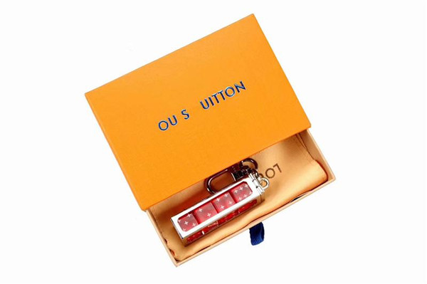 2019 Release Originals 9855sup Limited Red Black x 9348Louis dice Joint Key Ring Authentic With Original Box And Bag Fashionable