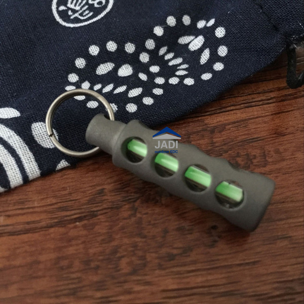 Handmade Ti Titanium Tritium Capsule Keychain EDC outdoor rescue emergency light free shipping