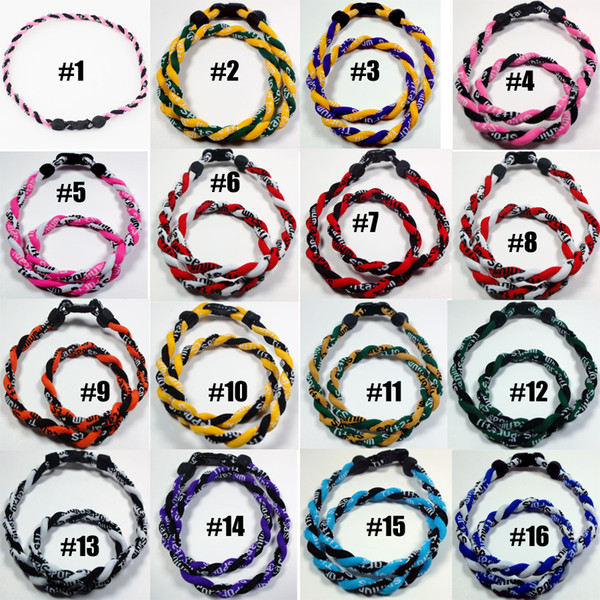 Wholesale Manual Weaving Chris Necklace Bracelet,Sports Titanium Necklace Wave Style for Cox Camo Necklace Winding Wave Shape DS0239 Z02