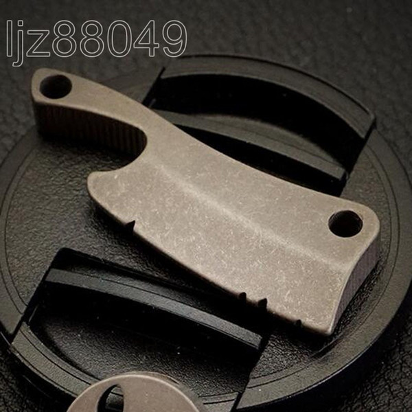 Titanium TC4 Pendant MINI chopper Key Knife Parachute Bottle Opener EDC Tool