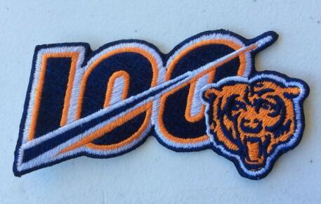 2019 CHICAGO PATCH 100TH ANNIVERSARY BEARS football patches bages sewn on