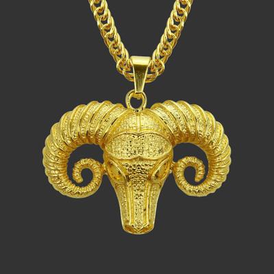 Fashion Goat Head Pendant Hip Hop Men's and Women's Nightclub Street Dance Pendant European and American Trends