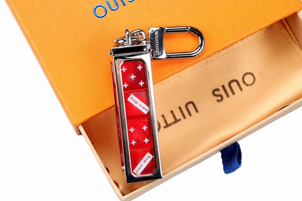 2019 New Release Originals 9855sup Limited Red Black x 9348Louis dice Joint Key Ring Authentic With Original Box And Bag Fashionable