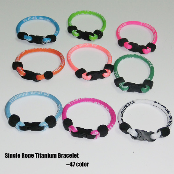 2017 hot selling Titanium Sport Tornado single Rope Bracelet free shipping