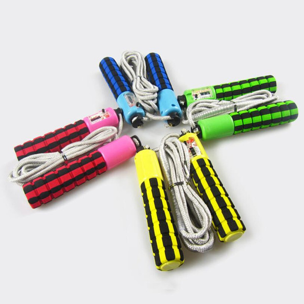 New 3M Jump Cotton Rope Handle Counter Plastic For Fitness Exercise Sports Match Examination With Soft Sponge