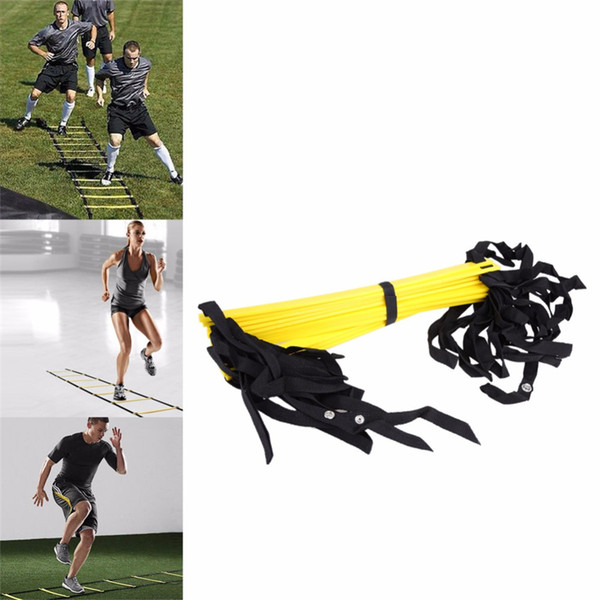 12 Rung 18 Feet 6m Agility Ladder Football Training Ladder Durable Nylon Straps for Soccer Speed Training Fitness Bodybuilding