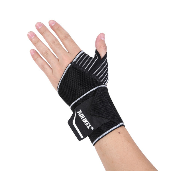 AOLIKES Sports Wrist Bands Wrist Support Strap Wraps Hand Sprain Recovery Wristband For Cycling Tennis Gym Accessories