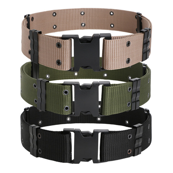 Tactical Belts Outdoor Training Hiking Sport Outdoor Belt Combat Rigger Fashion Militaria Military Waist Belt Army Green Khaki Black