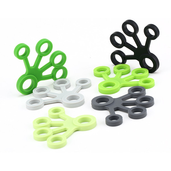 Finger Hand Grip Silicone Ring Gripper Strengthener Exerciser Trainer Resistance Band Fitness Expander Stretcher 3