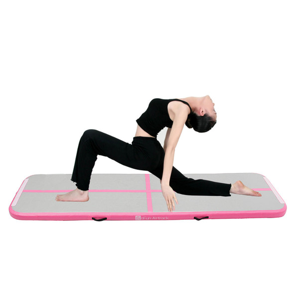 Best selling home training equipment used mini inflatable air tumble track Gymnastic Mat for Yoga & Pilates