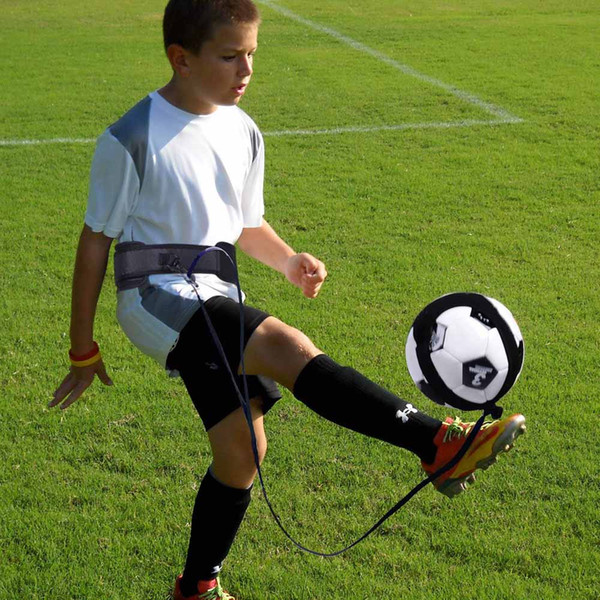 Soccer Football Solo Kick Throw Trainer Adjustable Nylon Waist Belt Solo Practice Training Aid Control Skills