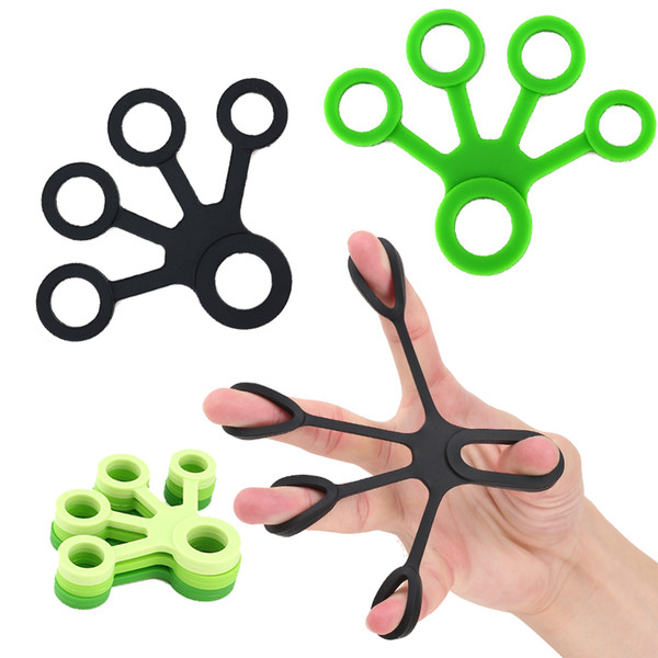 Finger Hand Grip Silicone Ring Gripper Strengthener Exerciser Trainer Resistance Band Fitness Expander Stretcher 3 Levels