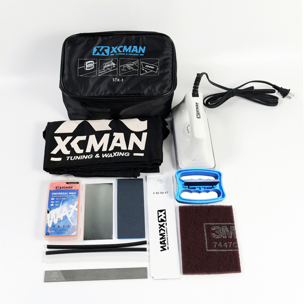 XCMAN Ski Snowboard Complete Waxing And Tuning Kit Storge Bag For Travling and Storge Tools Pouch With Zipper With Waxing Iron