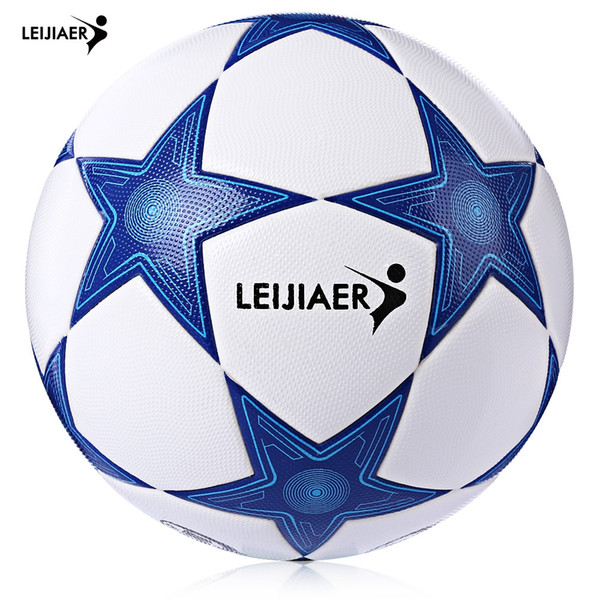 LEIJIAER Size 5 Star TPU Competition Soccer Footballs Ball Men Women Soccers Seamless Adhesive Soccer Ball Train Football New Model +B