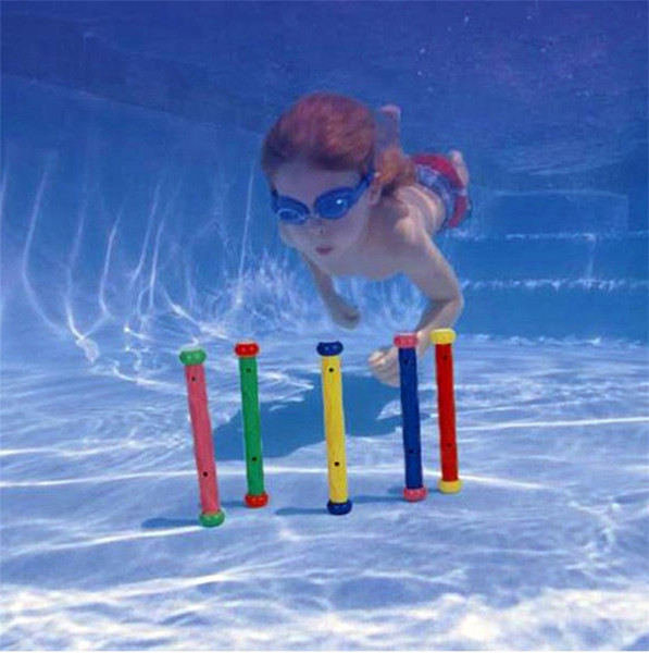 Colorful Diving Stick 5 Pcs In One Set Children Study Swimming Tool Natatorium Training Equipment PVC Environmental Protection 14sx X