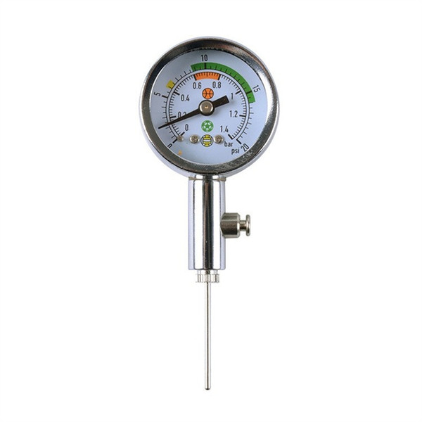 Ball Game Pressure Gauge Football Basketball Volleyball Outdoor Sport Standard Metal Portable Accurate Fit Referee Match Small 20wk cc