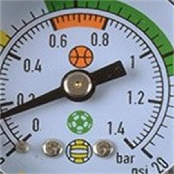 Ball Game Pressure Gauge Referee Match Tennis Volleyball Basketball Outdoor Sport Metal Easy Carry Silvery White Small 20wk cc