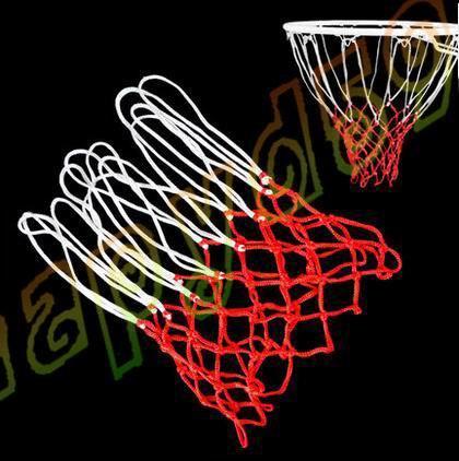 High Quality Durable Standard size Nylon Thread Sports Basketball Hoop Mesh Net Backboard Rim Ball Pum