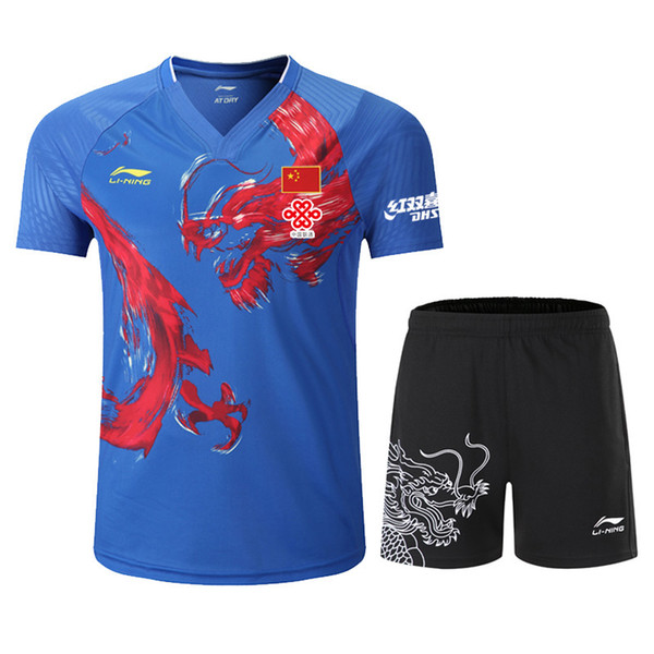 Table Tennis T-shirt National Team Competition Wear CP Player Edition Top 12 Chinese Dragon Sports Wear, Badminton T-shirt, Tennis Shirt