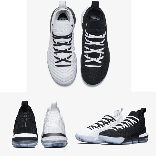 16s equality basketball shoes for men james sneakers watch the throne king oreo leBRon 16 equality szie 40-46