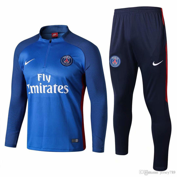 2018 2019 PSG Paris training suits MBAPPE football chandal football sportswear adult training suit tights sports jacket