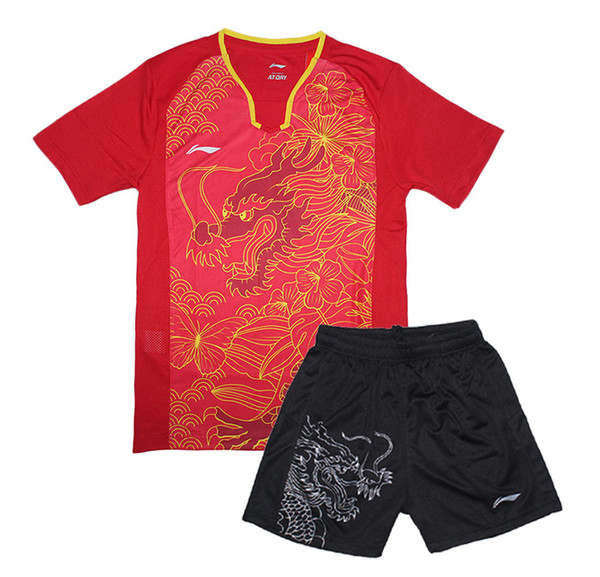 New Li-Ning CHINA Team table tennis clothes Men , Table Tennis male jerseys , Pingpong set , Zhang Jike Ma Long tabe tennis uniforms 1 set