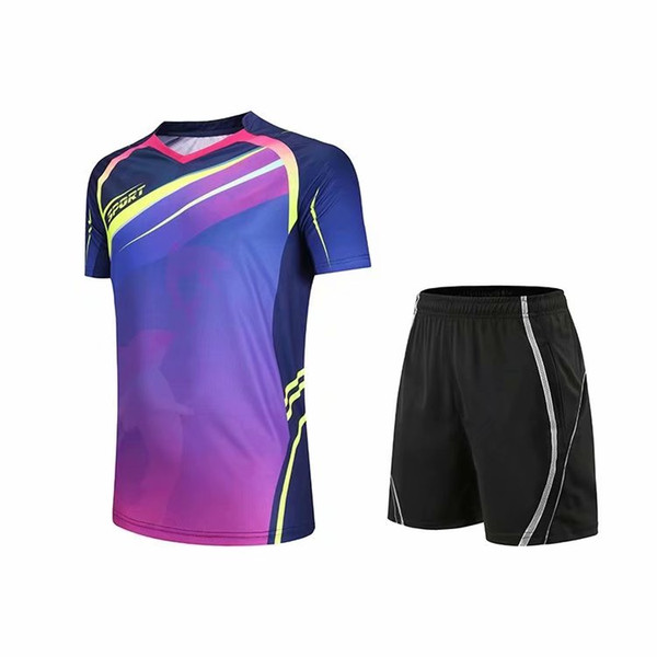 Sportswear outdoor sports badminton apparel independent brand personality bright colors diverse breathable uv protective suits for men women