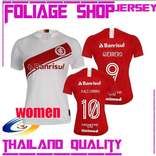 2019 Internacional women soccer Jersey red Brazil Football Shirt 19 20 Internacional girl Damiao Silva D'Alessandro soccer shirt top quality