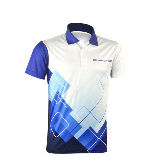 Fashion Sportswear Lapel Short-sleeved Breathable Competition Sportswear Leisure Badminton Jerseys