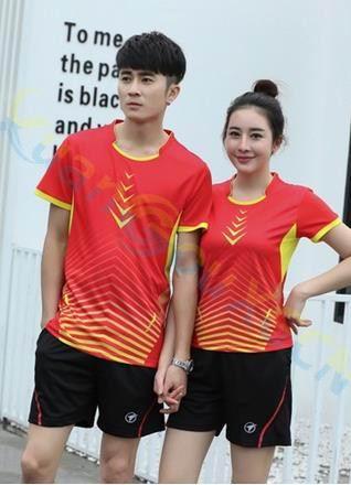 3colors women badminton Jersey Sets Uniforms Couple Sports clothes men badminton tennis table tennis 1 shirt 1 shorts Tracksuits