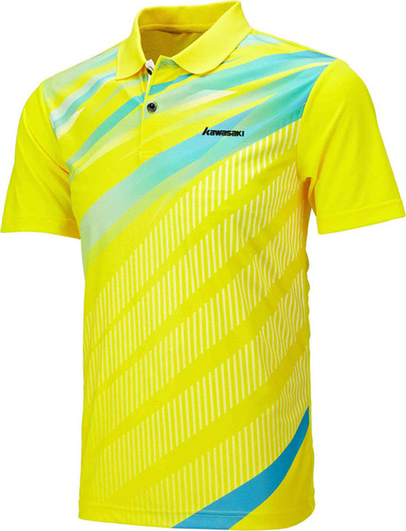 Wholesale-Kawasaki 2016 New Lovers Breathable Badminton Sport Clothing Soft Unisex T-Shirt Summer New Style Clothes ST-16101 16202