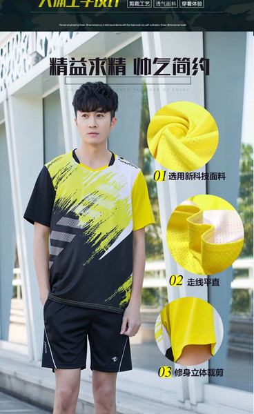 wholesale OEMMen and women badminton clothing suit tennis clothes Summer Fast Drying and Hygroscopicity