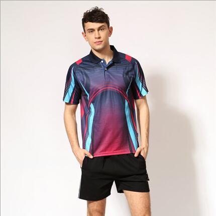 C5 New men casual sports ping pong jerseys speed dry table tennis suit team travel service group 259