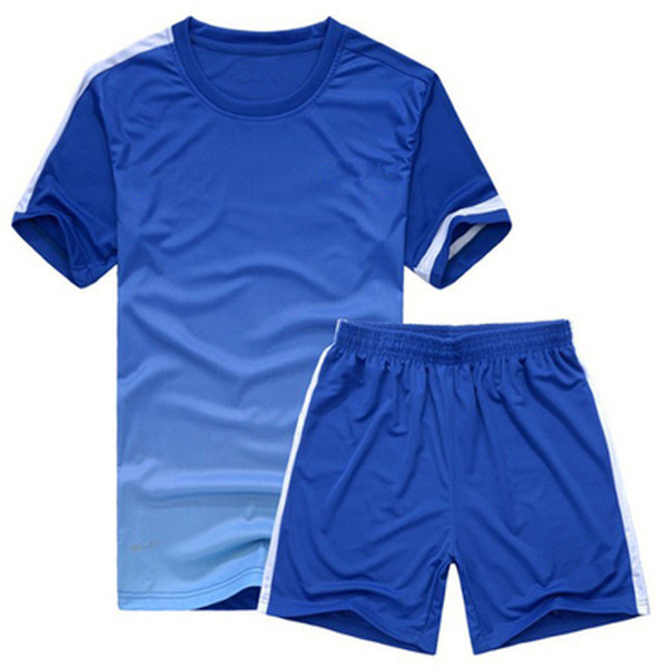 Wholesale Football Jersey + Short Pants Suit Soccer Sets Sportswear Suit Sport Training Clothes