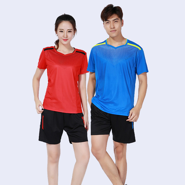 Adsmoney Polyester breathable badminton Jersey + Shorts ,Men Women badminton suit ,tenis masculino,team sports clothes,