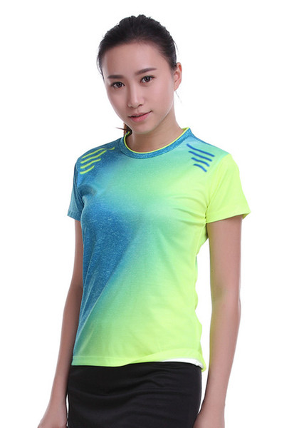 2017 Sea Plantsp Sportswear Sweat Quick Dry Breathable Badminton Shirt Women Men Table Tennis Golf Clothes Team Game Short Sleeve