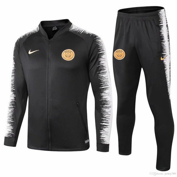 New 18 19 Paris training suit 2018 2019 Psg football sportswear suit jacket MBAPPE CAVANI POGBA Dutch football suit