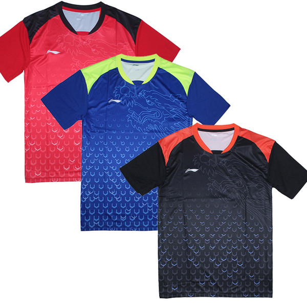 2018 New Li-Ning table tennis shirt for Men , Ma Long Jerseys pingpong t-shirt , China Table Tennis Team clothes 6031A