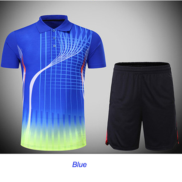 Free shipping New Badminton Wear Shirts Sets Polyester Quick-drying Breathable Table Tennis Shirt Short Sleeve T-shirt Sports Suits